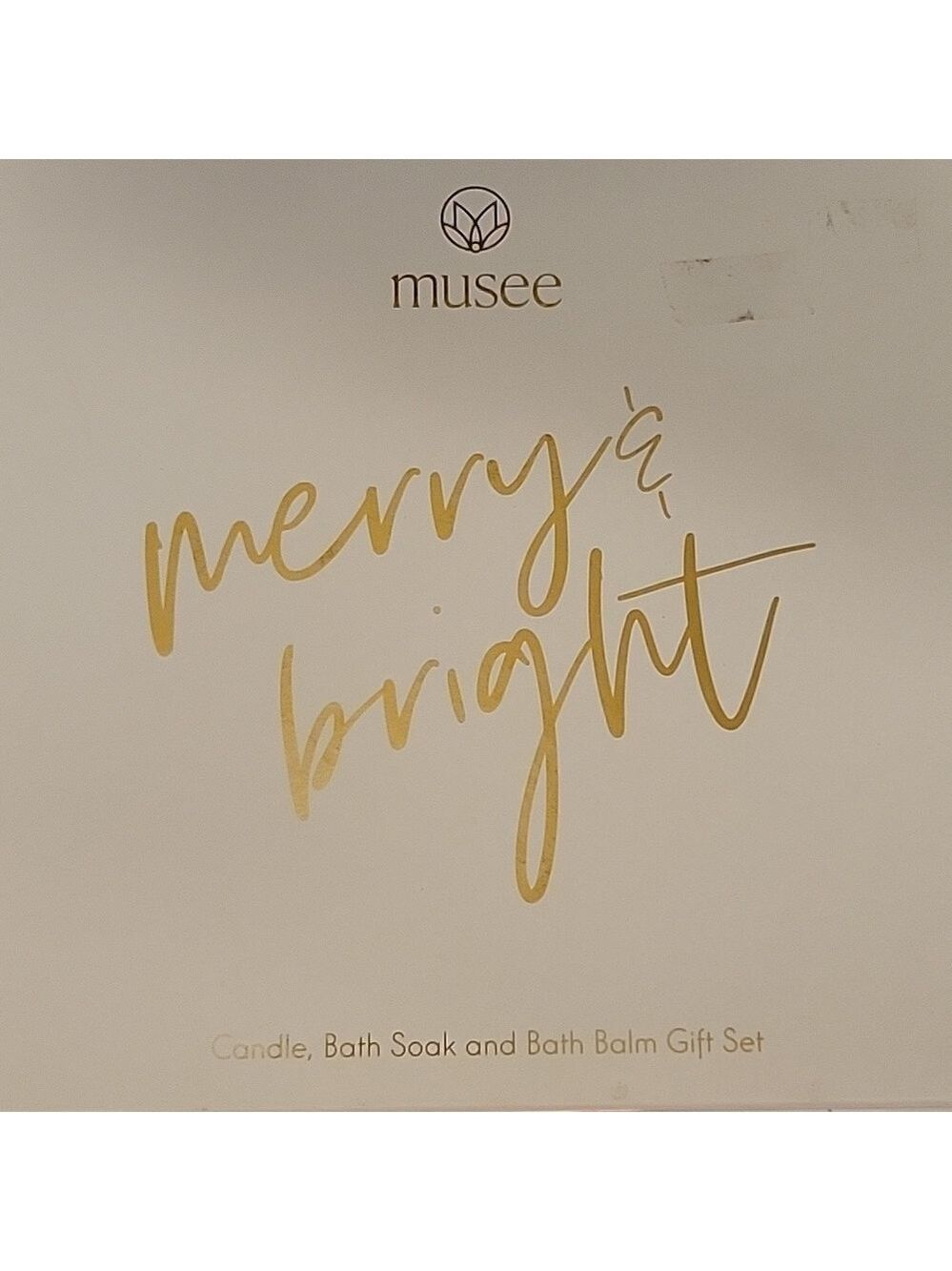 Musee Gift Box with Salt Soak, Bath Balm, Candle And Matches